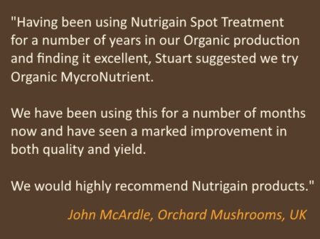 Mushroom Nutrient Testimonial