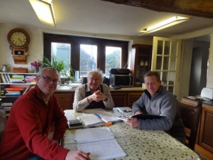 Frank Parker and Stuart Whitehall pictured with US distributor David Iaconi from MSS Inc